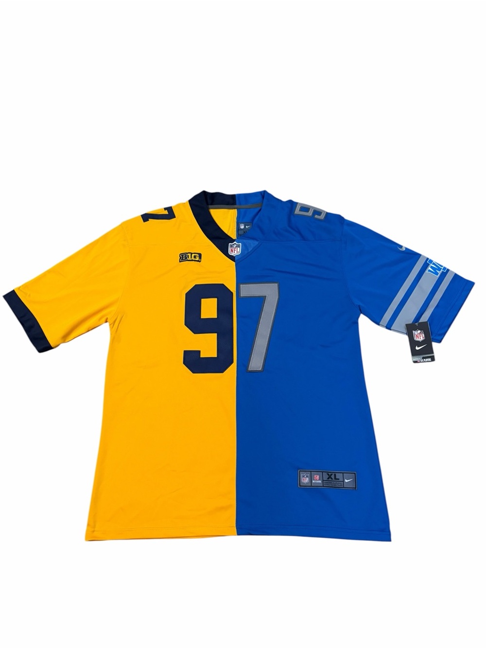 NWT Nike Detroit Lions Michigan Wolverines Aidan Hutchinson Split Jersey Mens XL